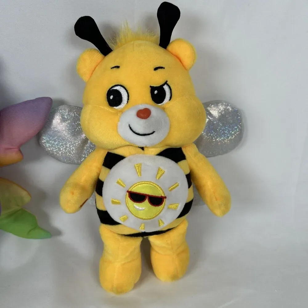 Care Bears Special Edition Spring Theme Butterfly Share Bear & Bee Bear 10”